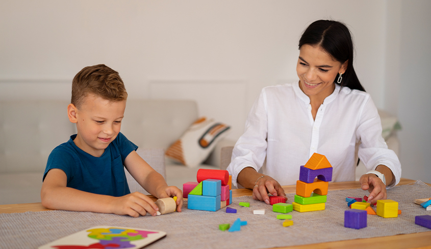 Child undergoing paediatric neuro rehabilitation physiotherapy in Royapettah Chennai