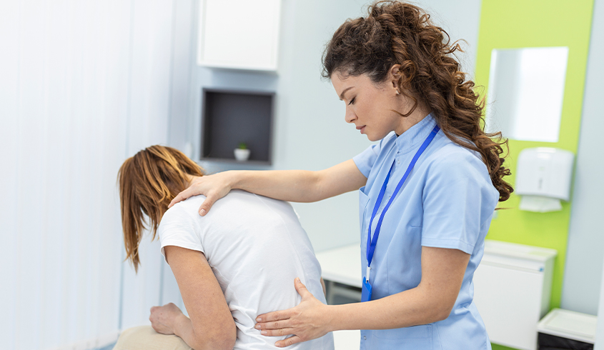 Physiotherapy treatment for spine pain and back pain relief in Royapettah